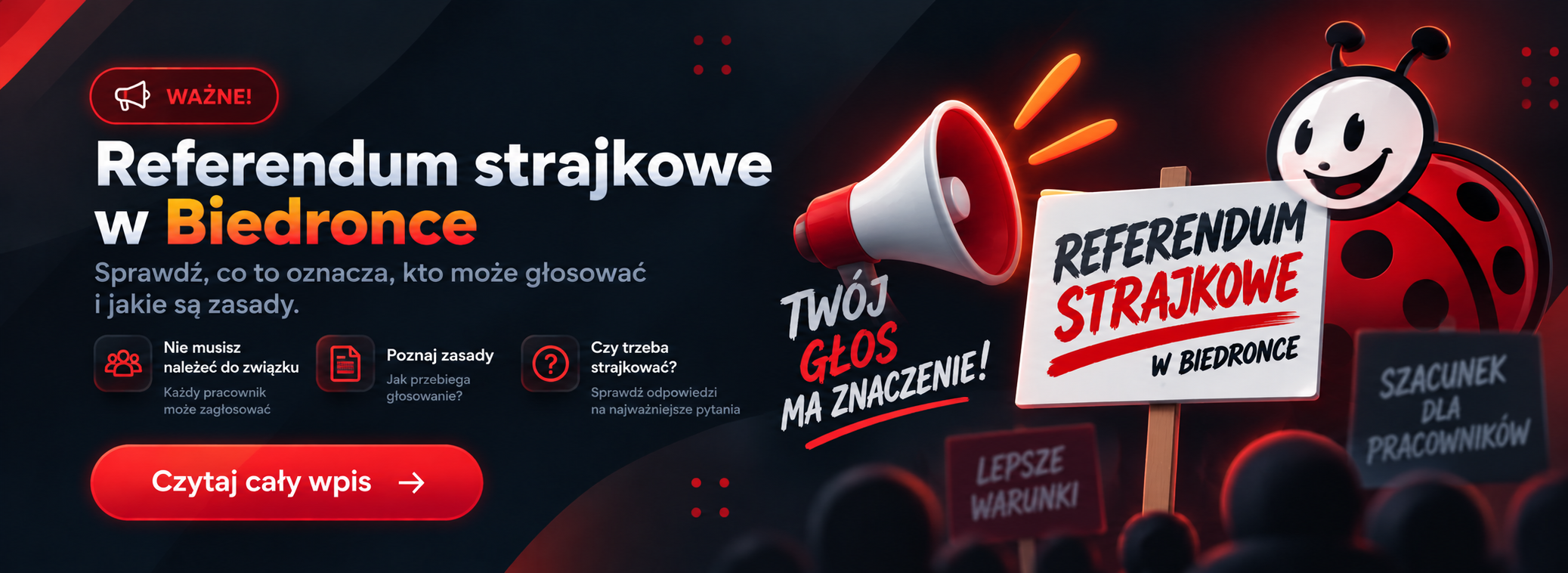 Zapoznaj się z informacjami o strajku